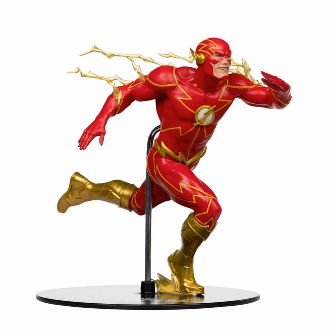 GameStop McFarlane Toys DC Direct The Flash 80 Years of The Fastest Man Alive by Jim Lee Gold Label with Jim Lee Autograph 12-in Statue