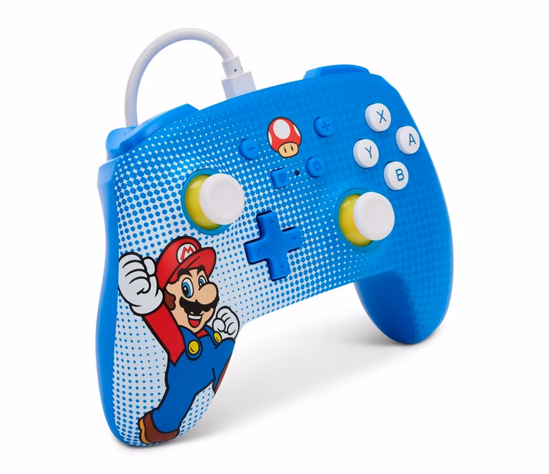GameStop PowerA Enhanced Wired Controller for Nintendo Switch - Mario Pop Art