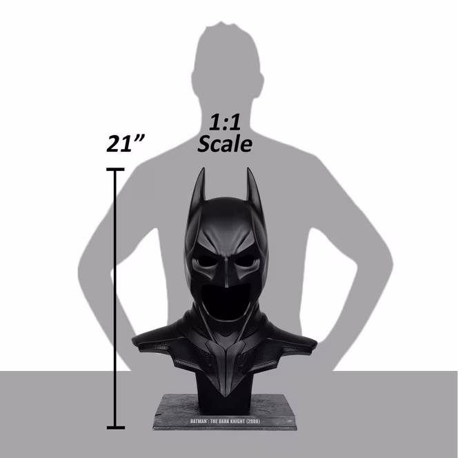 GameStop McFarlane Toys DC Direct Batman The Dark Knight 1:1 Scale Collector Cowl Replica