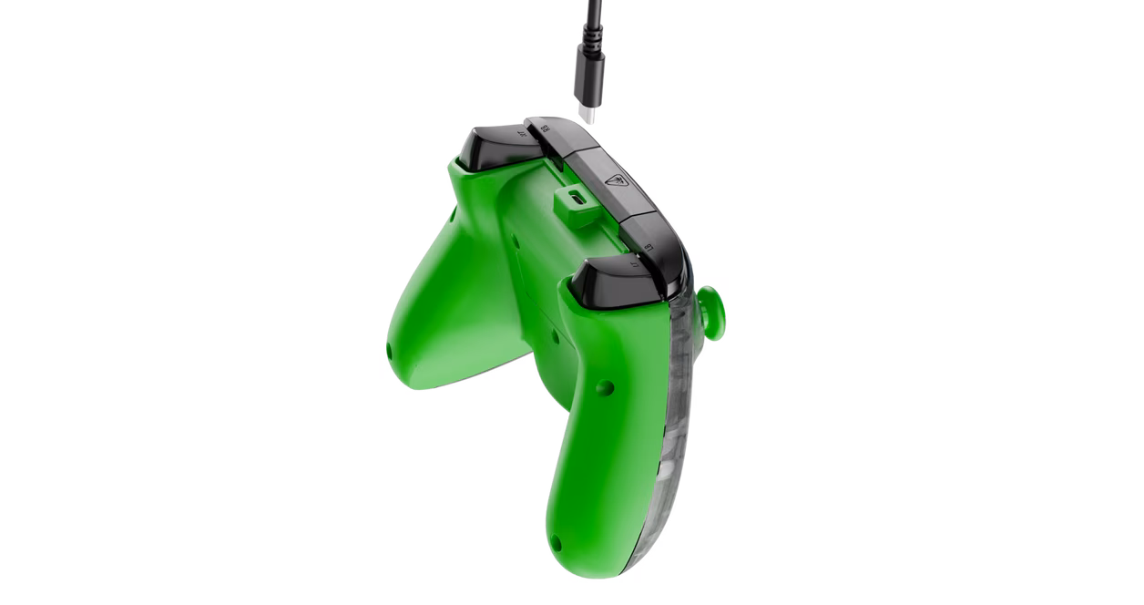 GameStop Turtle Beach Rematch Core Wired Gaming Controller (Ghost Black Camo/Green) for Xbox Series X/S, Xbox One and Windows 10/11 PC