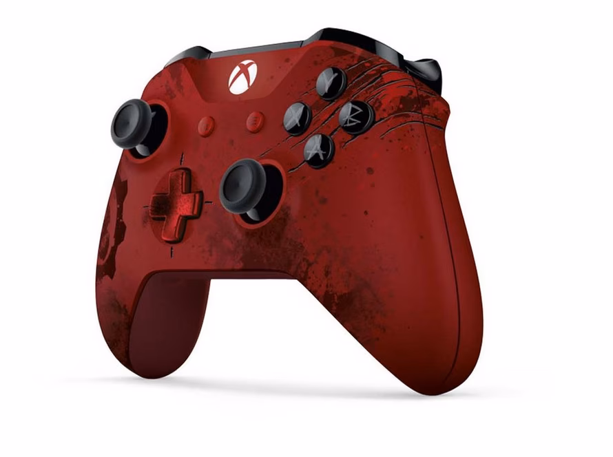 GameStop Microsoft Xbox One Wireless Controller Gears of War 4 Crimson Omen Limited Edition