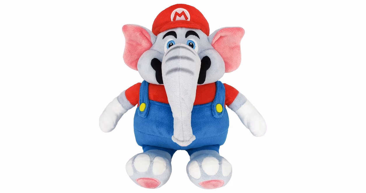 GameStop Super Mario Elephant Mario 10-in Plush