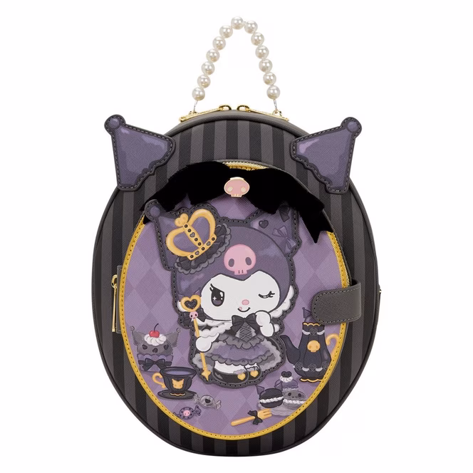 GameStop Loungefly Sanrio Kuromi 20th Anniversary Mini Backpack