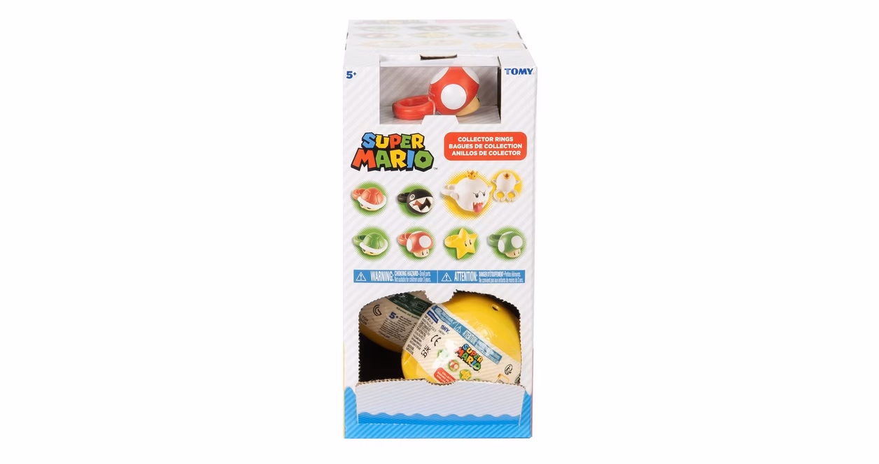 GameStop Super Mario Blind Box Collector Rings (Styles May Vary)