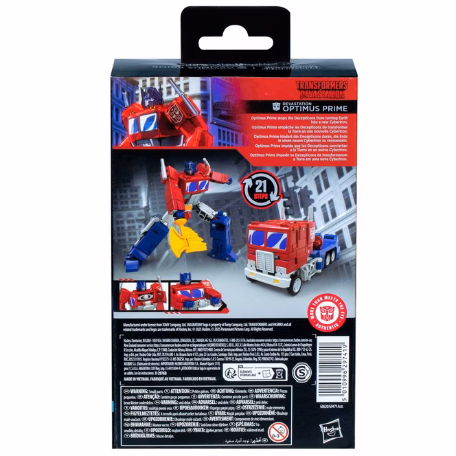 GameStop Hasbro Transformers Toys Studio Series Leader Class Transformers: Devastation Optimus Prime 4.5-in Action Figure