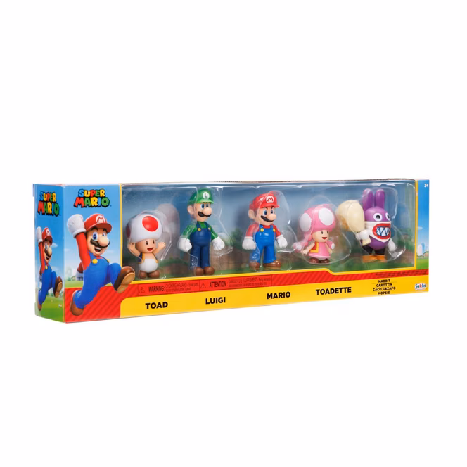 GameStop Jakks Pacific Super Mario Playable Characters 2.5-in Figures 5-Pack GameStop Exclusive