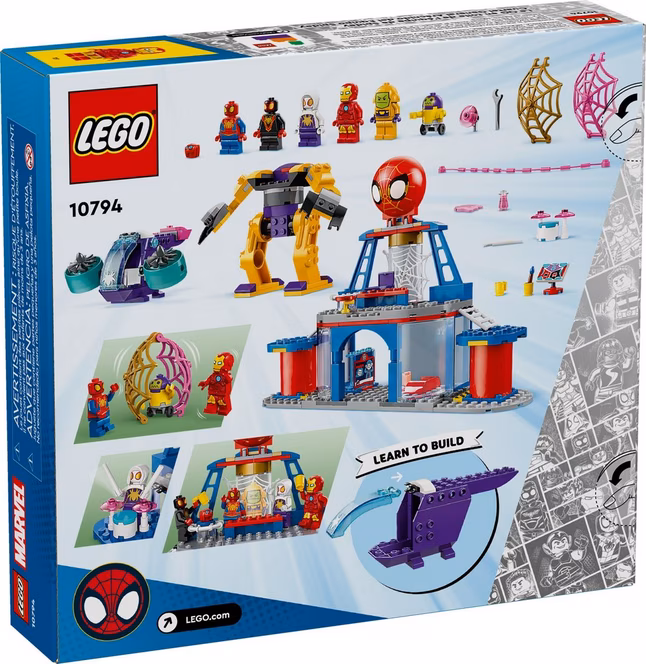 GameStop LEGO Spidey Team Spidey Web Spinner Headquarters Building Set 10794