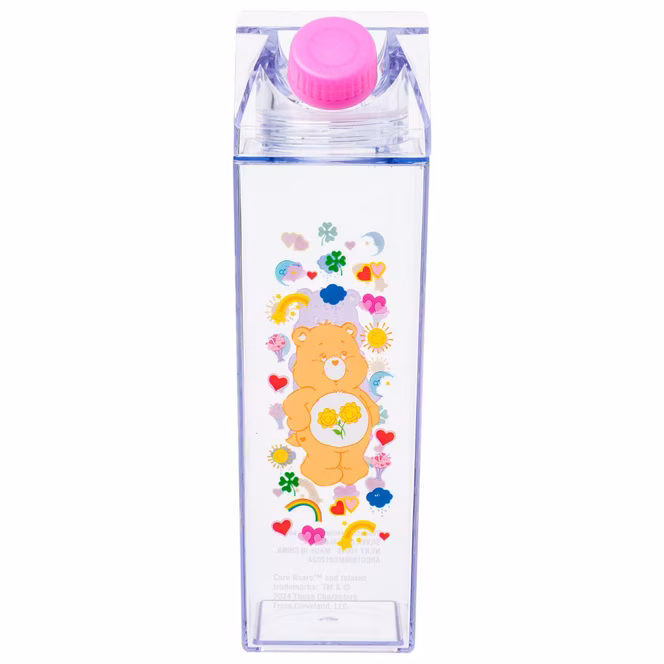 GameStop Care Bears Icon Bear 16.2oz Plastic Milk Carton Bottle