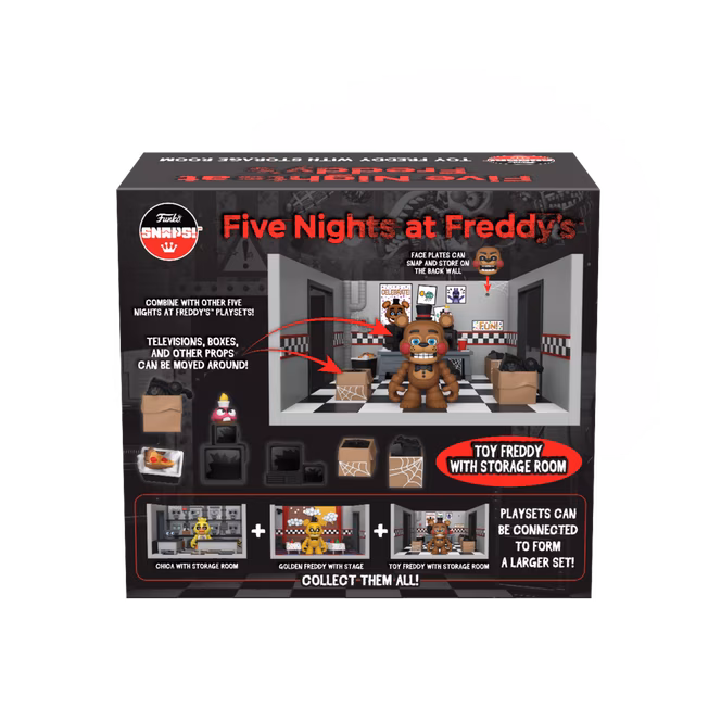 GameStop Funko Snap! Five Nights and Freddy's Security Room Playset