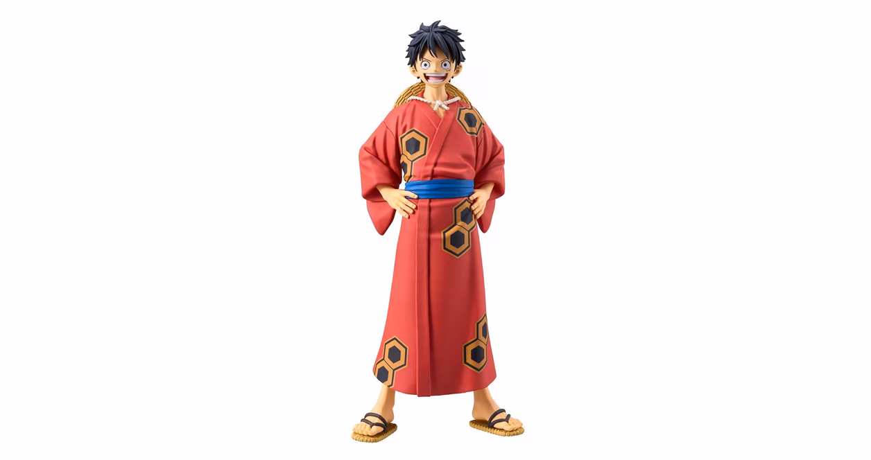 GameStop Banpresto One Piece DXF The Grandline Series Wanokuni - Monkey.D.Luffy Yukata Ver. 6.30-in Statue