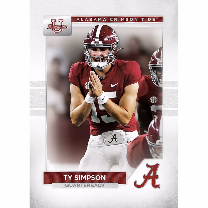 GameStop 2023 Bowman University Alabama Football Hobby Box