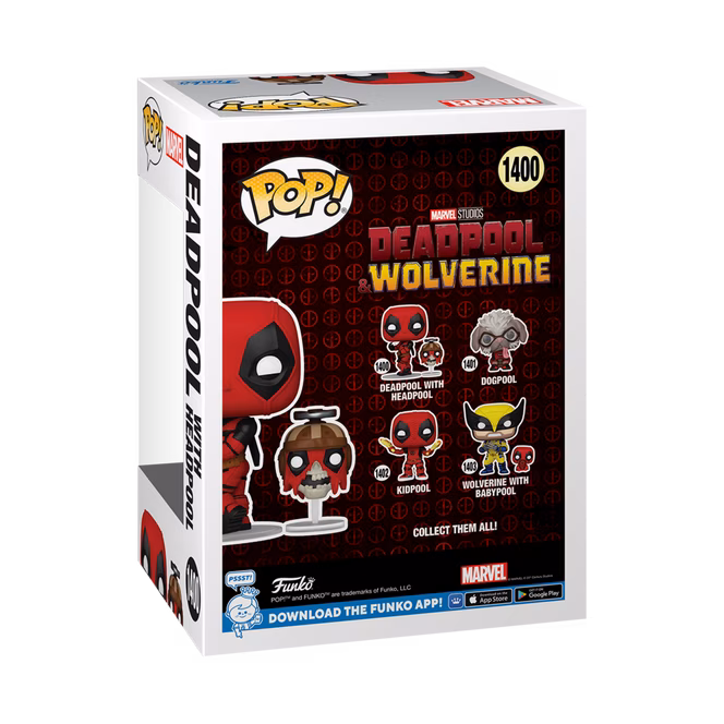GameStop Funko POP! and Buddy: Deadpool and Wolverine Deadpool and Headpool 3.8-in Vinyl Figure