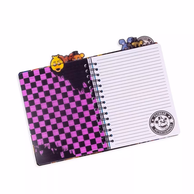 GameStop Five Nights At Freddy's Special Delivery Let's Party Grid Tabbed Spiral Journal