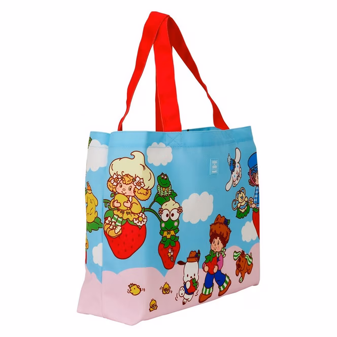 GameStop Loungefly Sanrio Hello Kitty and Friends x Strawberry Shortcake Canvas Tote Bag