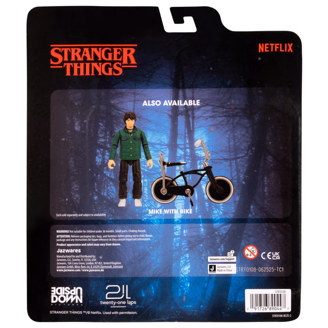 GameStop Jazwares Stranger Things Will Byers with Bicycle 4-in Action Figure