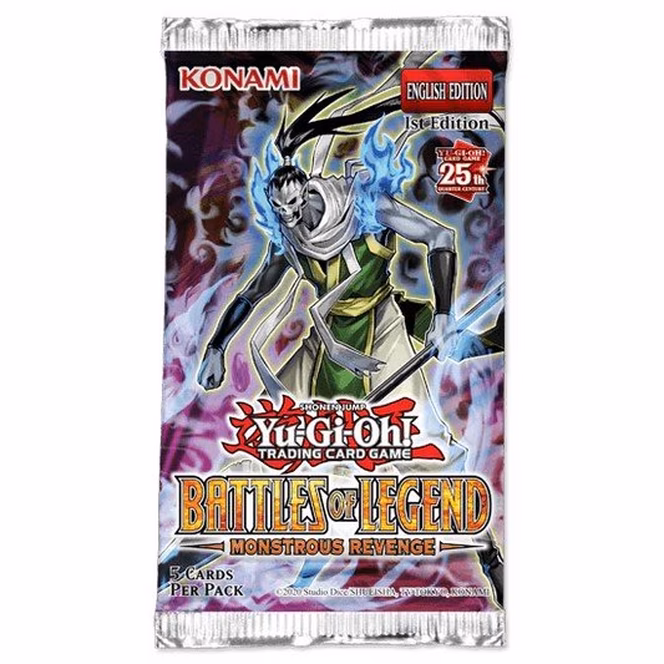 GameStop Yu-Gi-Oh! Trading Card Game: Battles of Legend Monstrous Revenge Booster Pack (Styles May Vary)
