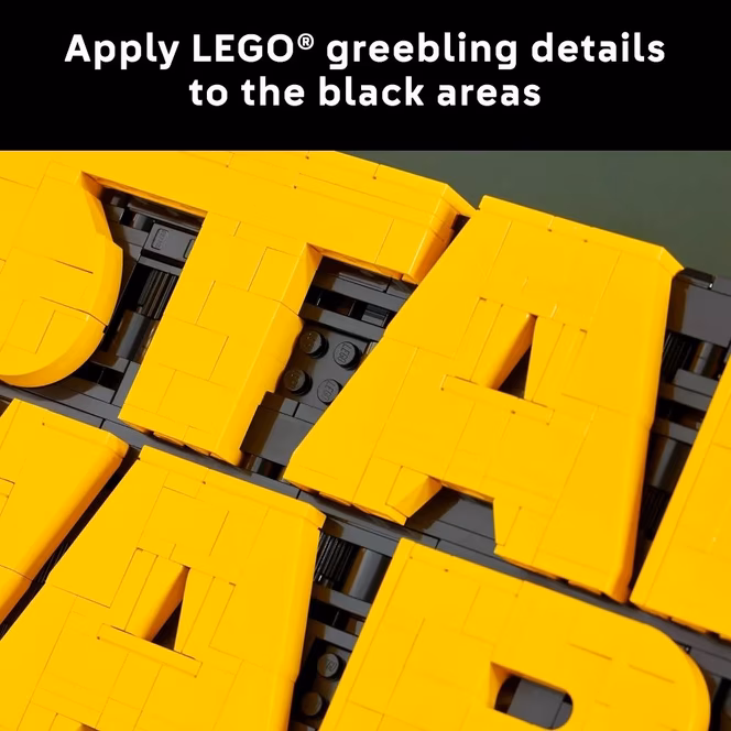 GameStop LEGO Star Wars Brick-Built Star Wars Logo Building Kit 75407