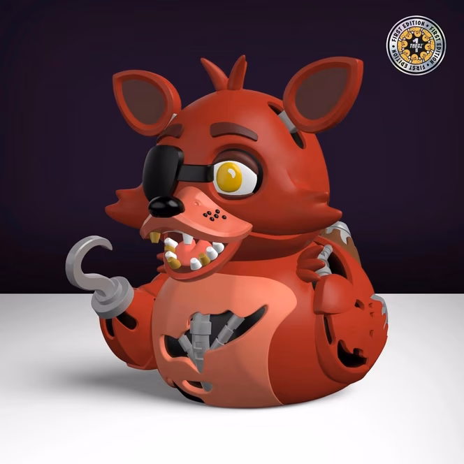 GameStop Tubbz Five Nights at Freddy's Foxy (1st Edition) 3.54-in Collectible Rubber Duck