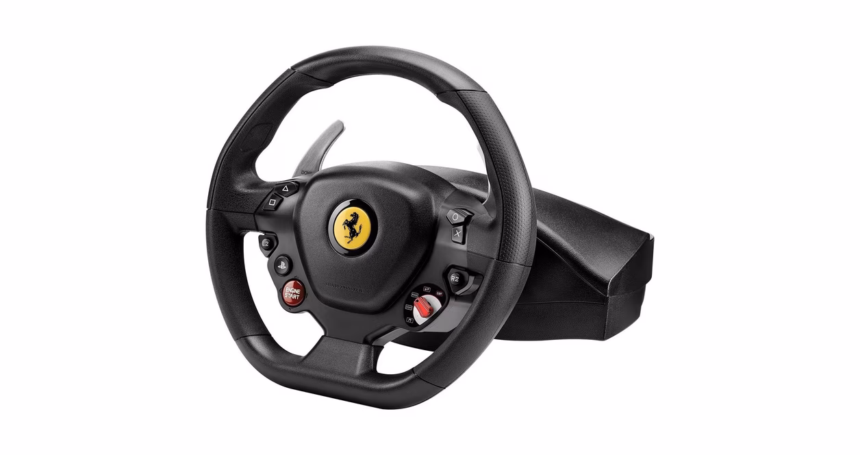 GameStop Thrustmaster T80 Ferrari 488 GTB Edition Racing Wheel for PlayStation 4