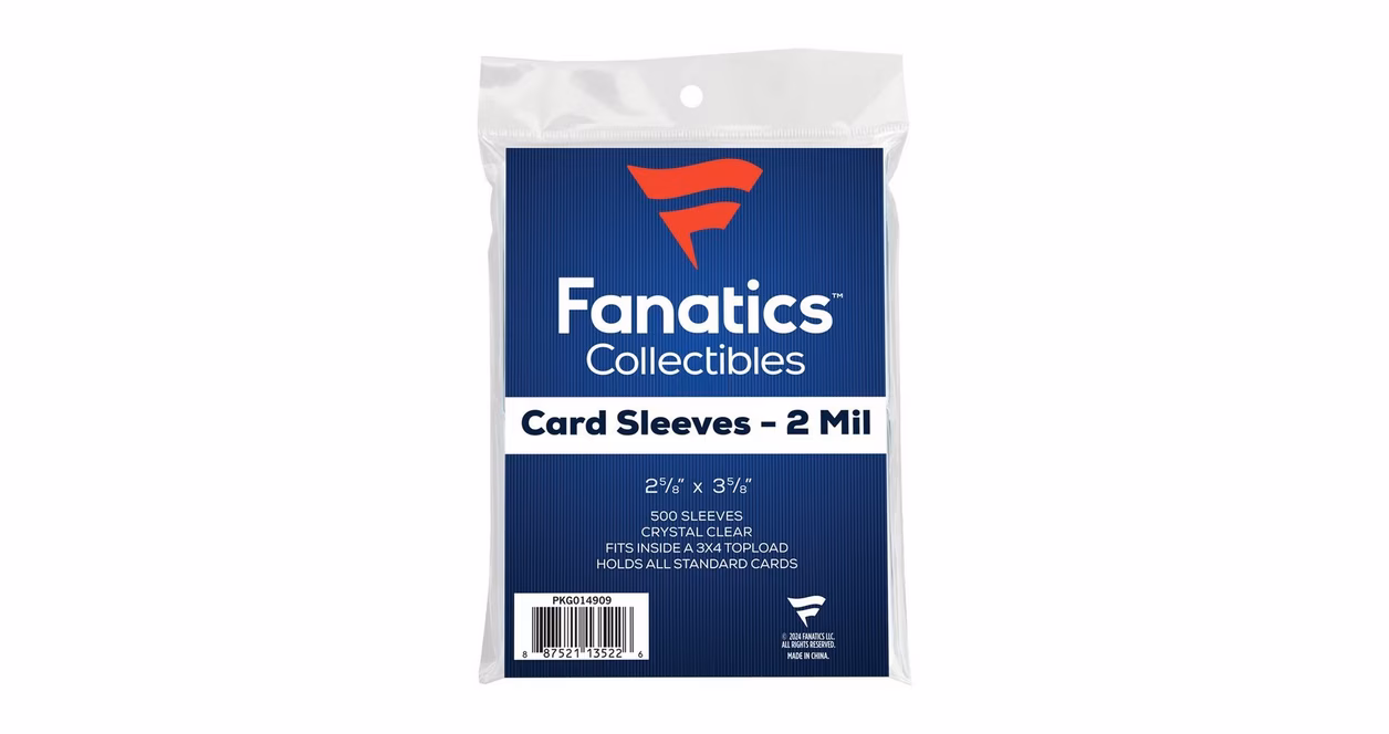 GameStop Fanatics Soft Card Sleeves (500 Count)