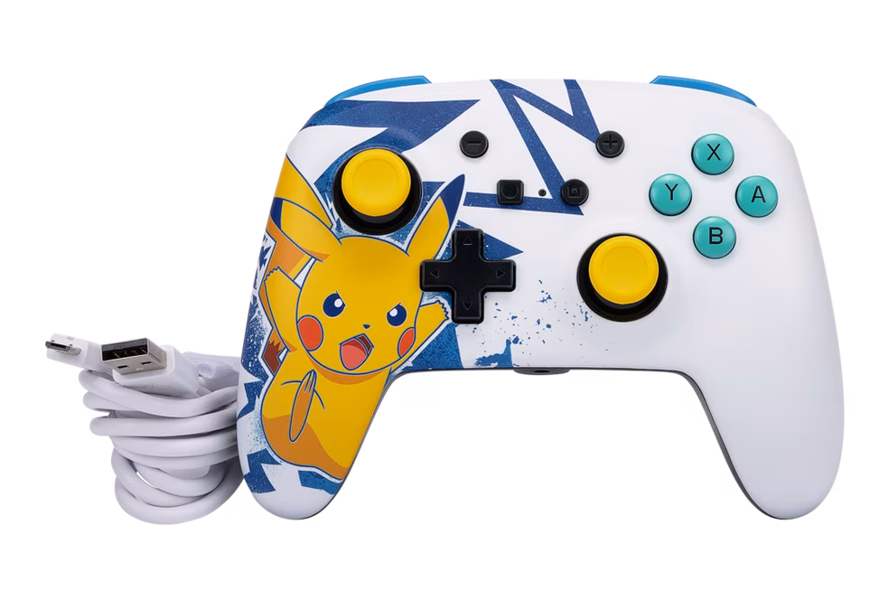 GameStop PowerA Enhanced Wired Controller for Nintendo Switch - Pikachu High Voltage