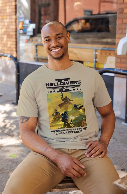 GameStop Helldivers Last Line of Offense Unisex T-Shirt GameStop Exclusive