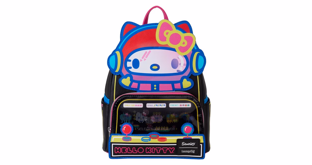 GameStop Loungefly Hello Kitty Kawaii Gamer Mini Backpack GameStop Exclusive