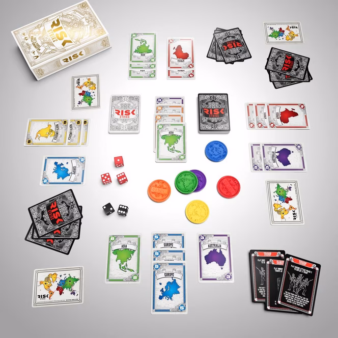 GameStop Risk Strike Cards and Dice Game