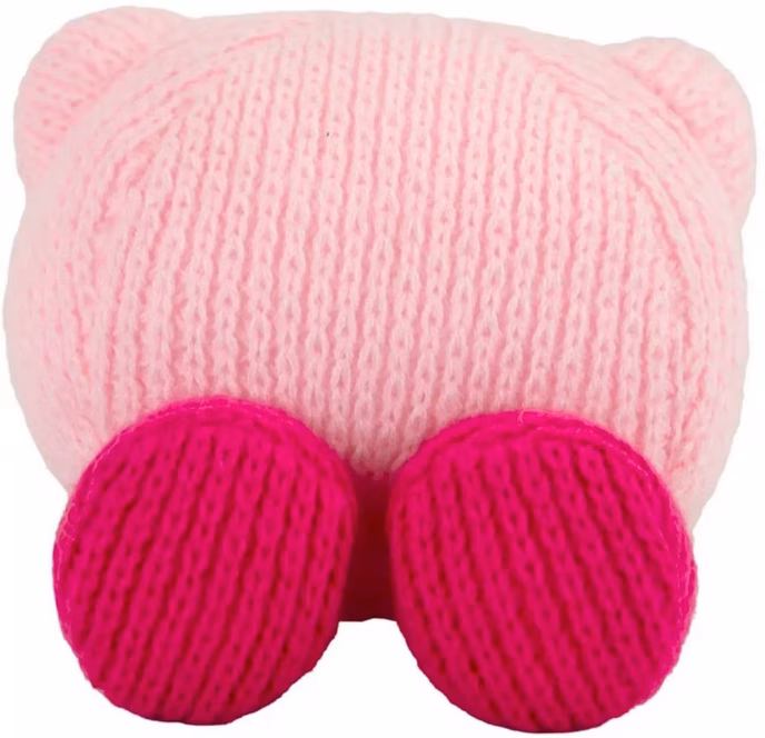 GameStop TOMY Club Mocchi-Mocchi Nuiguru Knit Kirby Jr 6-in Plush (Styles May Vary)