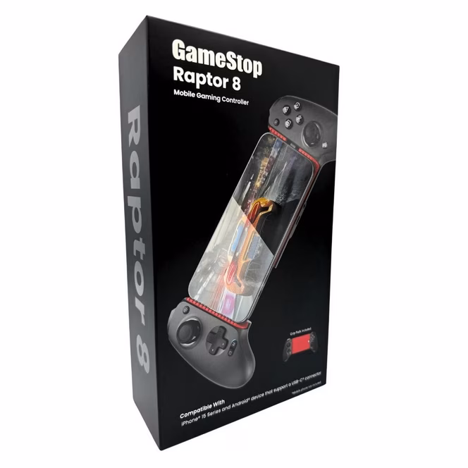 GameStop GameStop Raptor 8 - Mobile Gaming Controller for Android and iPhone (USB-C)