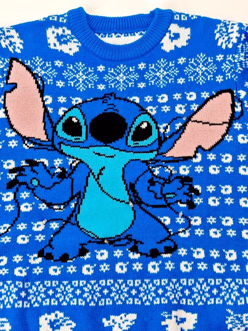 GameStop Disney Stitch Light Up Holiday Sweater GameStop Exclusive