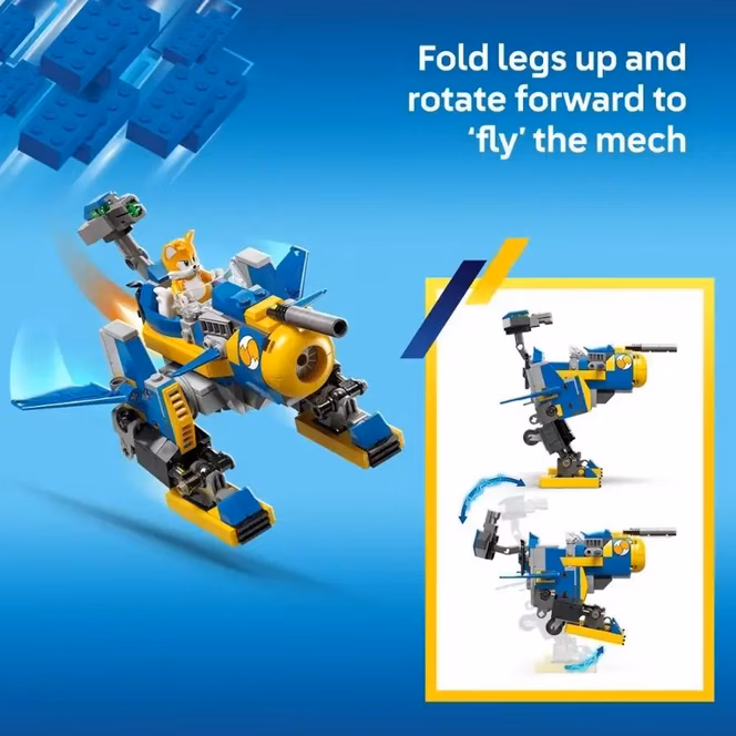 GameStop LEGO Sonic the Hedgehog Cyclone vs. Metal Sonic Building Toy Mech Suit 77002