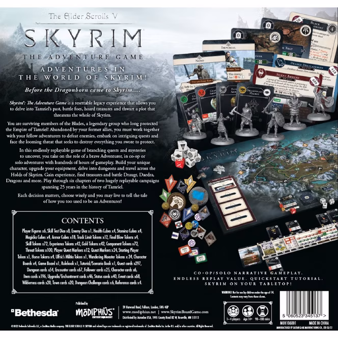 GameStop The Elder Scrolls: Skyrim Adventure Board Game