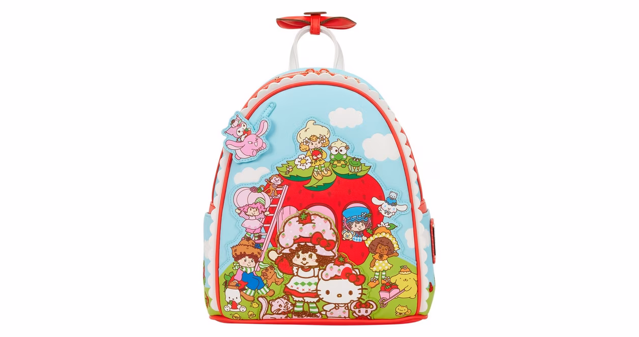GameStop Loungefly Sanrio Hello Kitty and Friends x Strawberry Shortcake Scented Mini Backpack