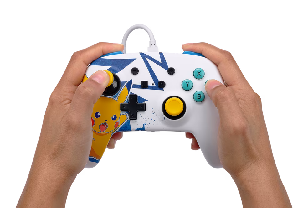 GameStop PowerA Enhanced Wired Controller for Nintendo Switch - Pikachu High Voltage