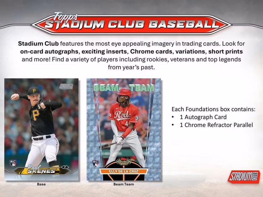 GameStop 2024 Topps Stadium Club MLB Baseball Value Box
