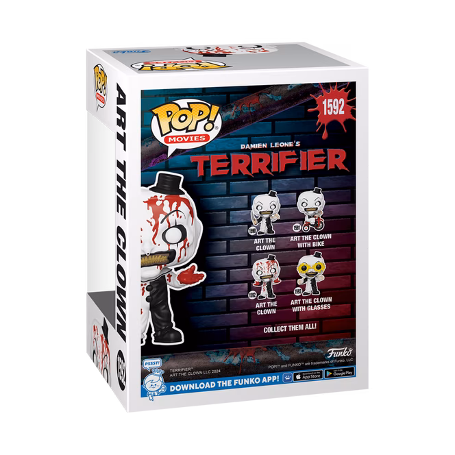 GameStop Funko POP! Movies: Terrifier Art the Clown (Bloody) 4.2-in Vinyl Figure