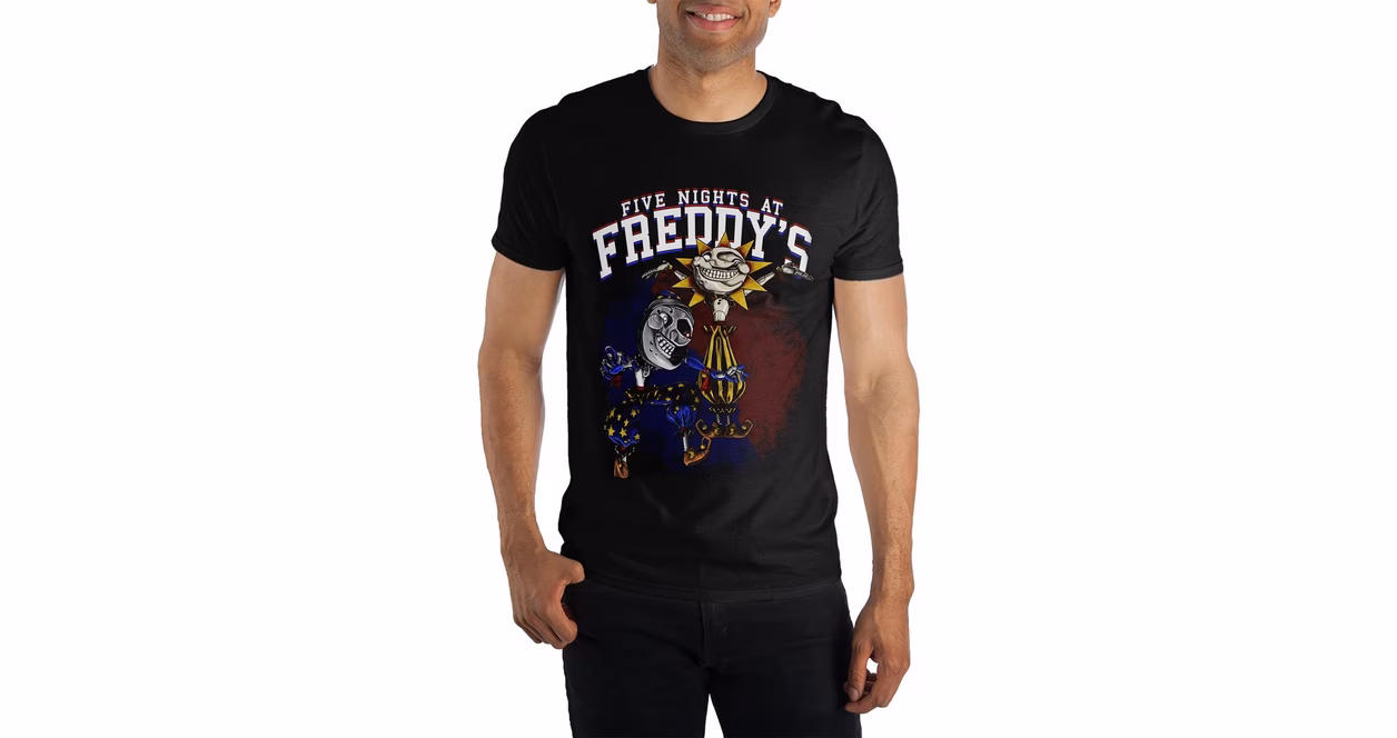 GameStop Five Nights at Freddy's: Security Breach Sun and Moon Unisex Graphic T-Shirt GameStop Exclusive