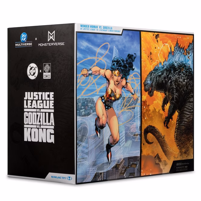 GameStop McFarlane Toys DC Multiverse Justice League Wonder Woman vs Atomic Blast Godzilla Action Figures 2-Pack