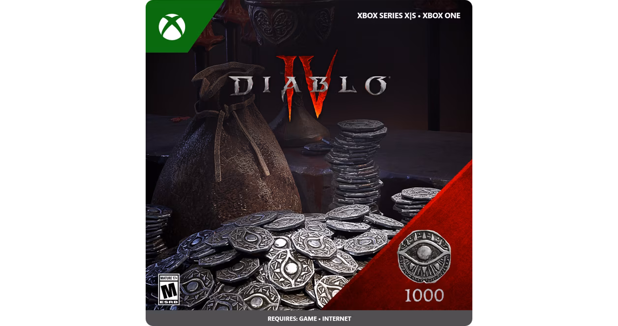 GameStop Diablo IV 1000 Platinum Currency - Xbox Series X/S, Xbox One