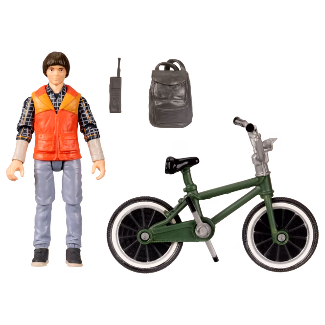 GameStop Jazwares Stranger Things Will Byers with Bicycle 4-in Action Figure