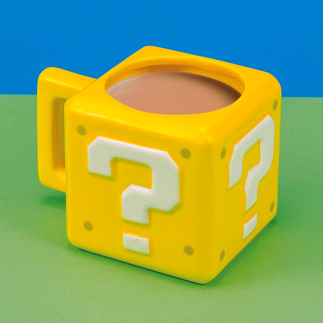 GameStop Super Mario Question Block 13oz Mug
