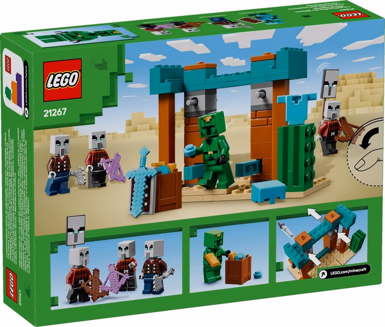 GameStop LEGO Minecraft The Illager Desert Patrol Bulding Playset 21267
