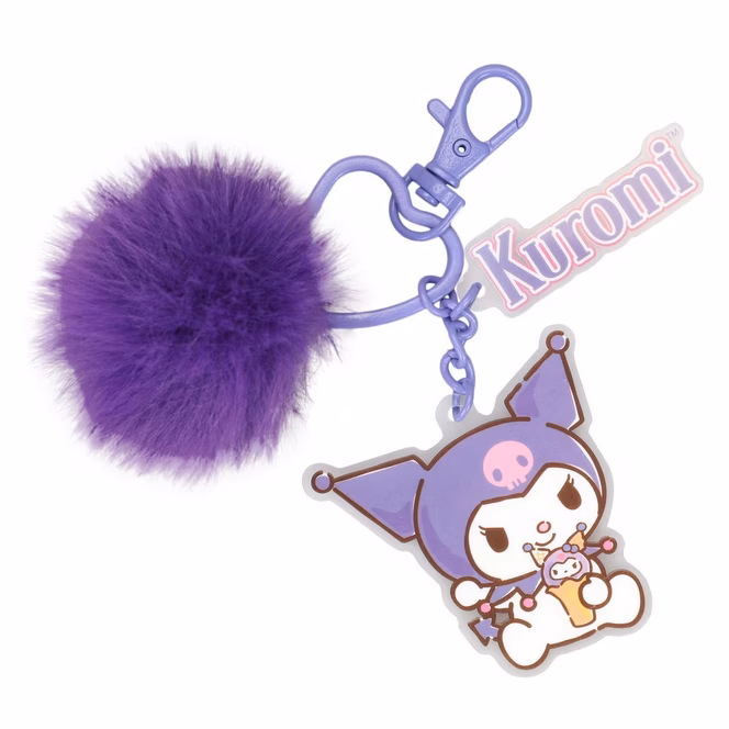 GameStop Sanrio Kuromi Double Printed Acrylic Multi Charm Keychain