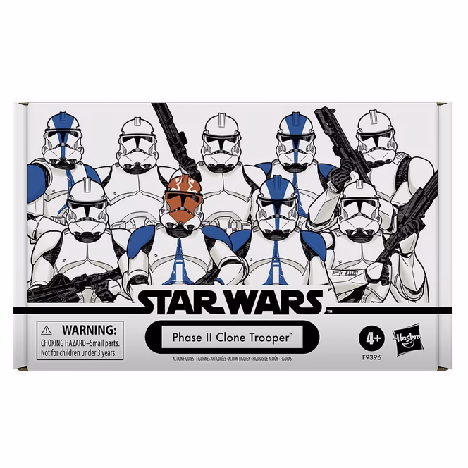 GameStop Hasbro Star Wars The Vintage Collection Phase II Clone Trooper 3.75-in Action Figure 4-Pack