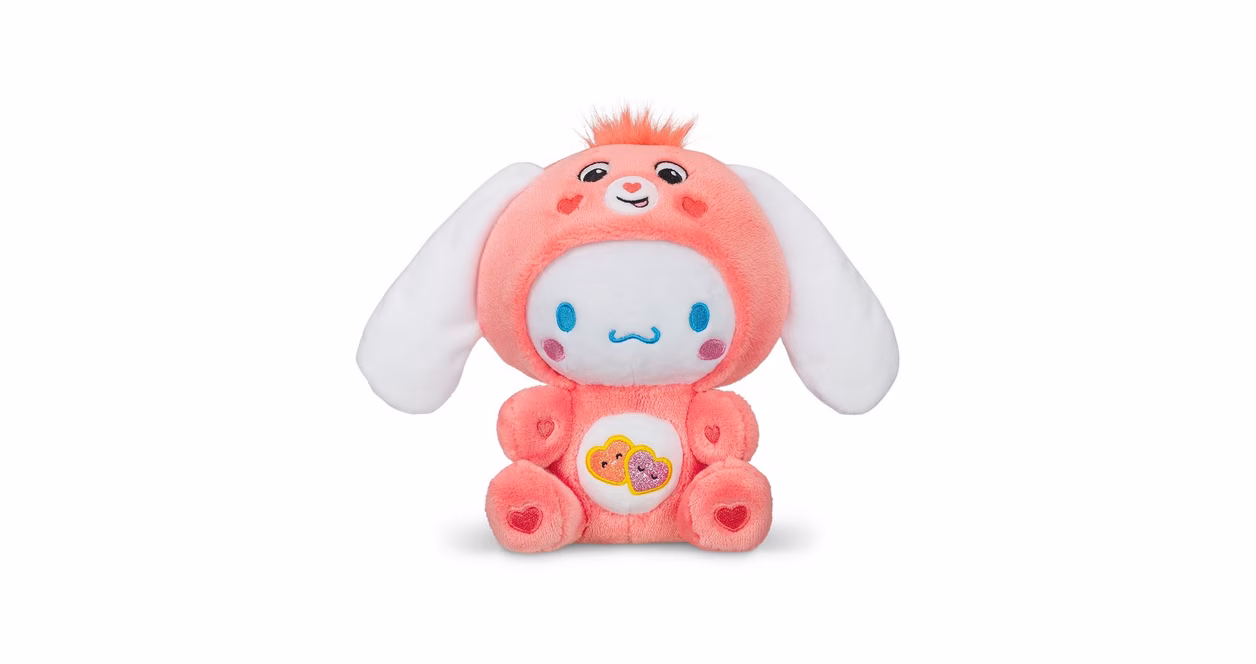 GameStop Hello Kitty x Care Bears Cinnamoroll as Love-A-Lot Bear 9-in Plush