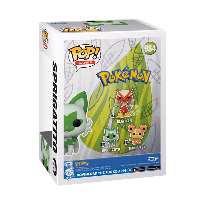 GameStop Funko POP! Games: Pokemon Sprigatito 3.25-in Vinyl Figure