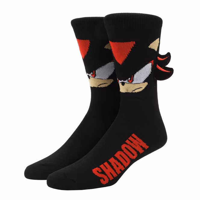 GameStop Shadow the Hedgehog Novelty Crew Socks