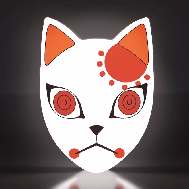GameStop Demon Slayer: Kimetsu No Yaiba Fox Mask Lamp
