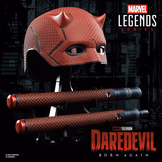 GameStop Marvel Legends Series Daredevil: Born Again Premium Roleplay Mask and Billy Club